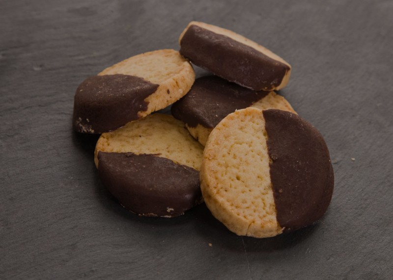 Zuckerreduzierte Emmer Vollkorn Butter Orangen Taler Kuvertüre 4,1 BE 100g